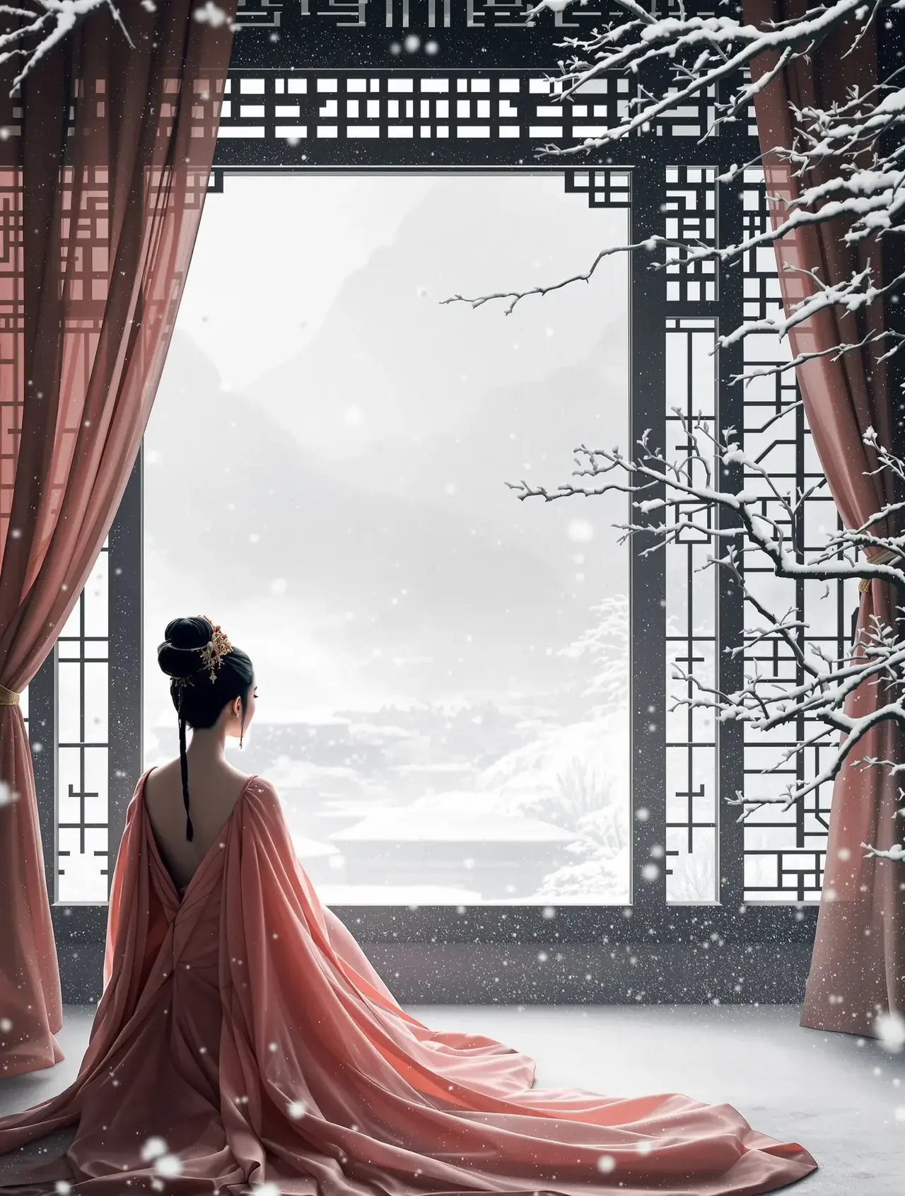 短剧《宫墙雪：嫡公主的复仇棋局》封面海报，复仇题材，评分9.2分